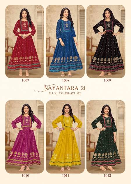 Banwery Nayanthara 21 Festive Wear Wholesale Anarkali Kurtis Catalog
